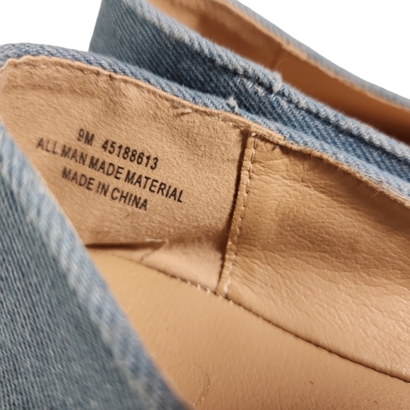 Cato Denim & Pearl Flats - Picture 8 of 9